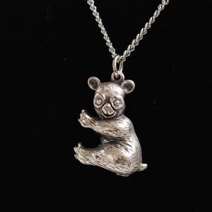 Cute Little Panda Pendant Necklace