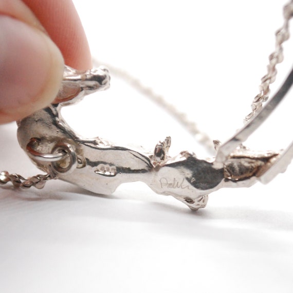 Figural Mustangs Statement Necklace - Solid Sterl… - image 5