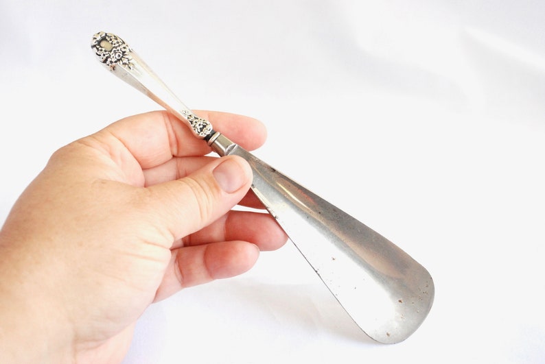 Silver Shoes Edwardian Sterling Shoe Horn Antique Accessories Foster and Bailey Novelty US Made Rhode Island Company F /& B