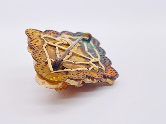 Early Unsigned Miriam Haskell Costume Brooch - Se… - image 8