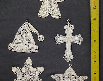 Handmade Silver-Plated Christmas Ornament | Unique Brass Holiday Decor | Elegant Handcrafted Tree Gift from Yogyakarta Indonesia! - Group 6