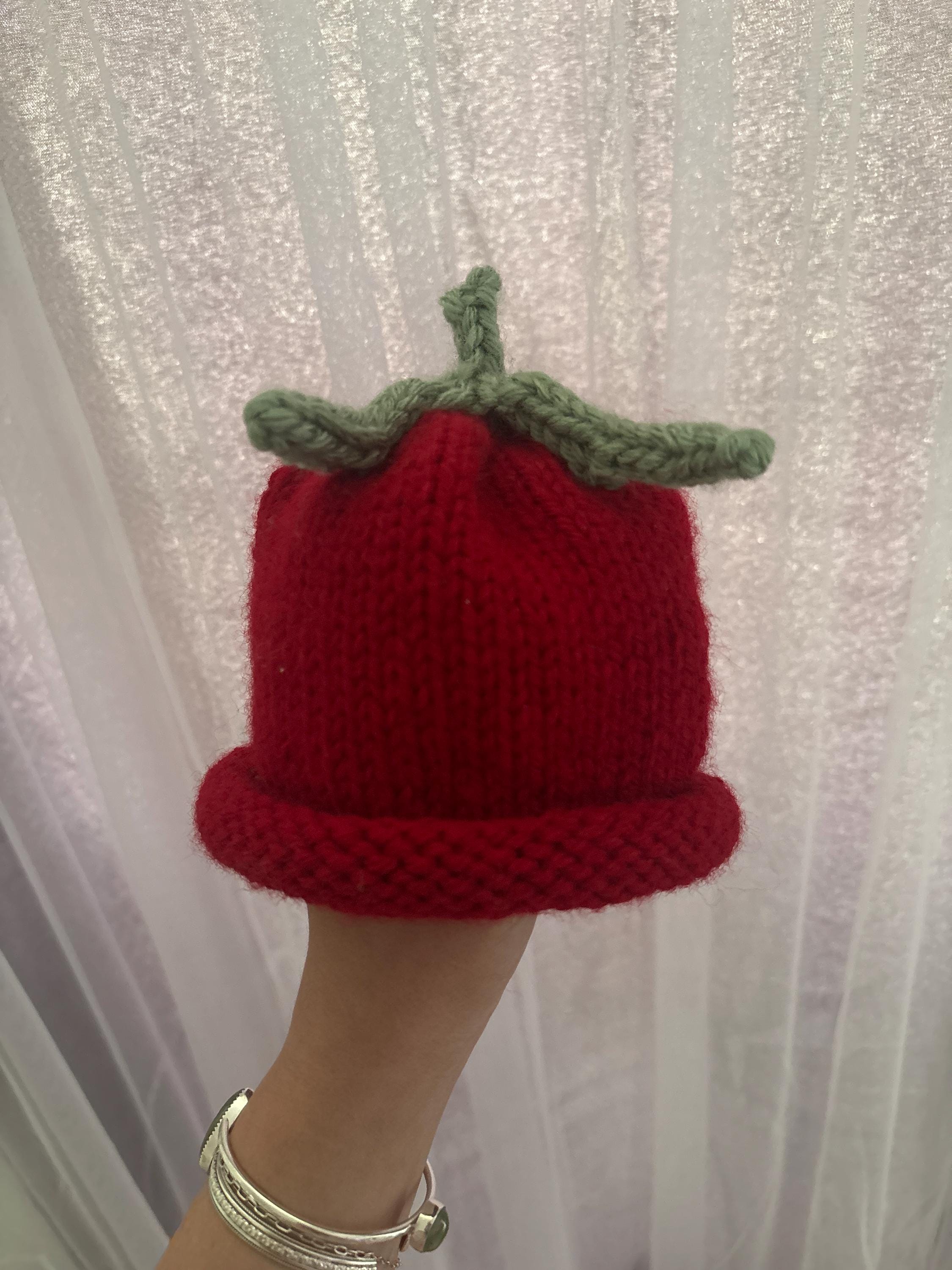Handmade Hand Crafted It’s Fall Y’all Knit Hat adult size Hand Knit Wool Slouchy Hat - Adult Basic/Decorative - Last  main image 4