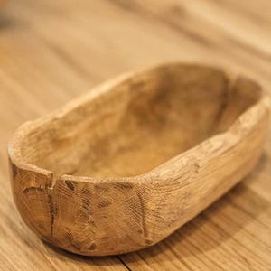 Handgemachte Holzschale | Rustikale Holz Servierschüssel, Salatschüssel, Dekorative Küchenschüssel, Natürliche Holzschüssel, Geschenk für Zuhause