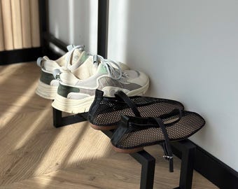 Modern Heavy Duty Metal Shoe Rack – Durable Steel Shoe Stand & Organizer for Entryway, Home Shoe Shelf Holder, Stylish Shoe Metal Shelf