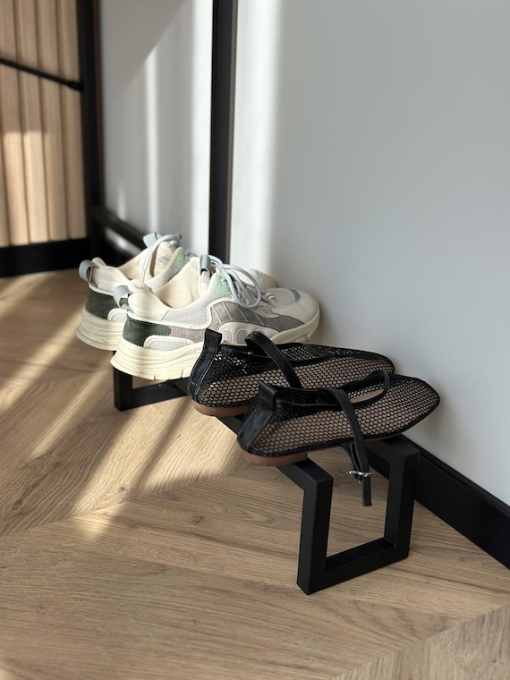Modern Heavy Duty Metal Shoe Rack – Durable Steel Shoe Stand & Organizer for Entryway, Home Shoe Shelf Holder, Stylish Shoe Metal Shelf