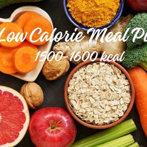 1500-1600 Calorie Meal Plan PDF. Healthy Weight Loss Lifestyle Guide. Reusable Daily Meal Plan with Recipes. Instant Download