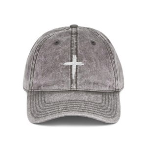 Cross Embroidered Vintage Cap