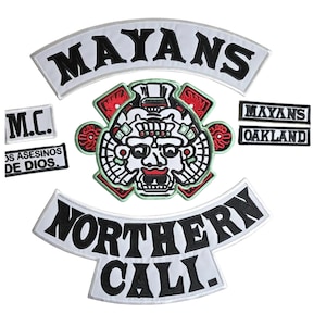 Mayans MC Embroidered Patch Set: Biker Jacket Back Patches