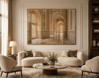 Mughal Palace Wall Art Pair Indian Architecture Printable Digital Download
