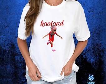 Erling Haaland Norway Soccer Vintage Comfort Colors Tee