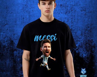 Lionel Messi Shirt - Football, Soccer Custom Vintage Design, High Quality T Shirt, Argentina, Inter Miami