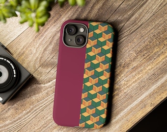 Demon Slayer Giyu Tomioka Phone Case, Anime-Inspired Tough Cover