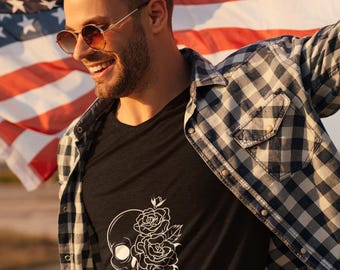 Camiseta Memento Mori, Camiseta Católica "Lembre-se da Sua Morte", Camiseta Floral com Caveira, Lembre-se de que Você Deve Morrer, Presentes Católicos Tradicionais