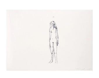 Tracey Emin, Gdybym tylko mogła wrócić i zacząć od nowa, 2005, litografia