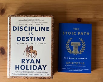 Stoicism Book Set: Ryan Holiday & Epictetus Philosophy Collection