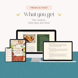 Vegan Fast & Fresh Recipe E-Book: Quick, Easy Plant-Based Meals