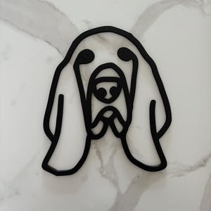 Bassett Hound Wall Art | 3D Printed | Dog | Pet | Head | Decoration