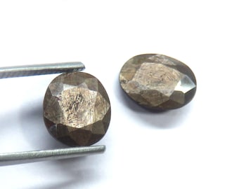 6.60 Carats Natural Sandy Brown Ruby Pair, Oval Faceted from Mozambique , Non Heated natural Ruby Gemstone Pair for Wedding Jewelry Making