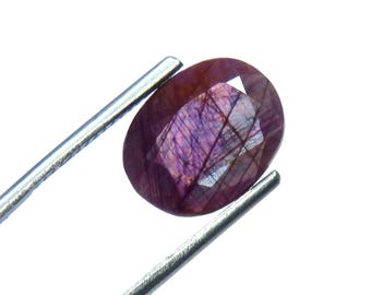 4.15 carats Natural Dark Pink Mozambique Ruby Oval Faceted, Non heated Non Heated Natural Gemstone, Perfect Ring size Gemstone for Jewelry