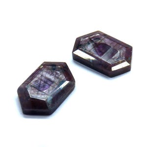 Splendid Natural Ruby Pair Fancy Cuts 36.40 carats Ruby from Mozambique with Fire play No heat Ruby 13.5x22x4 mm Gemstone for Jewellery