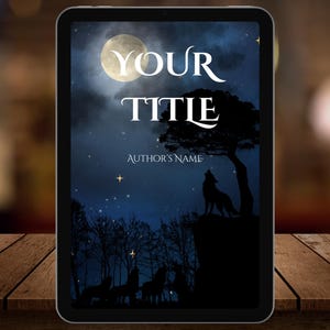 Dark Werewolf Book Cover, Fantasy Horror Premade Design / Paranormal Romance Ebook Cover