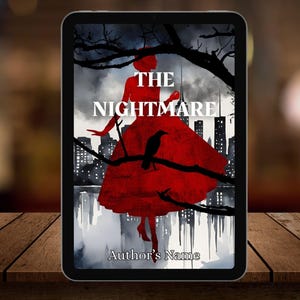 Horror Thriller Book Cover / Dark Gothic Editable ebook Cover / mystery suspence Digital Download