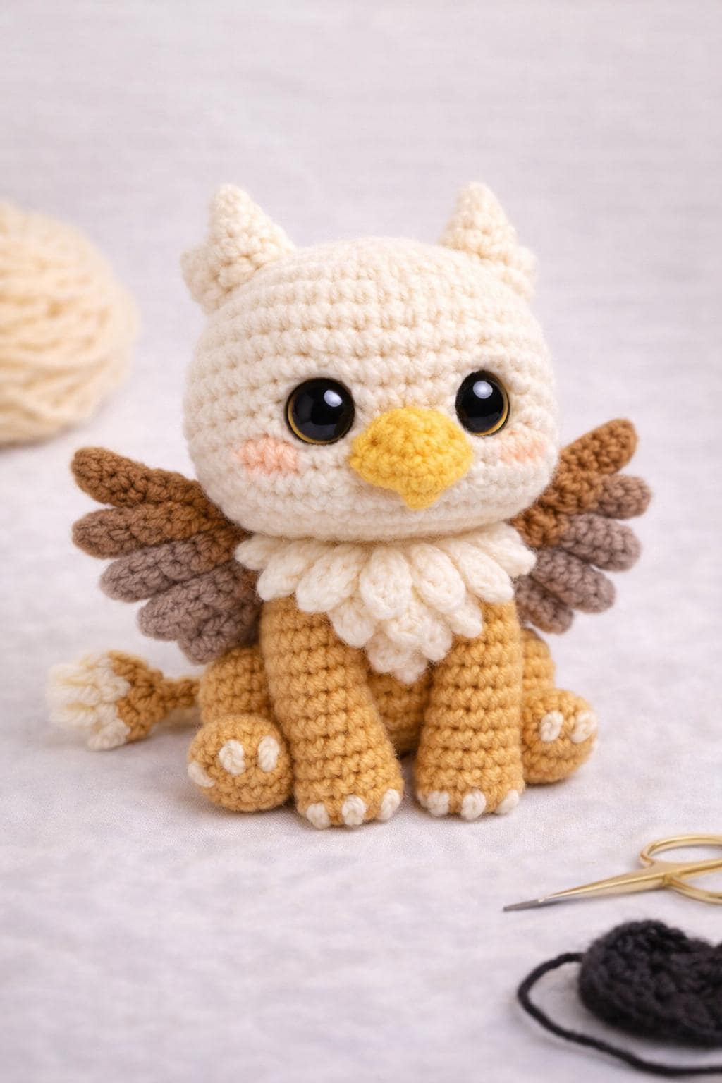 Griffin Pattern Amigurumi Baby Griffin Crochet Pattern, Photo Tutorial PDF, Fantasy Toy ...