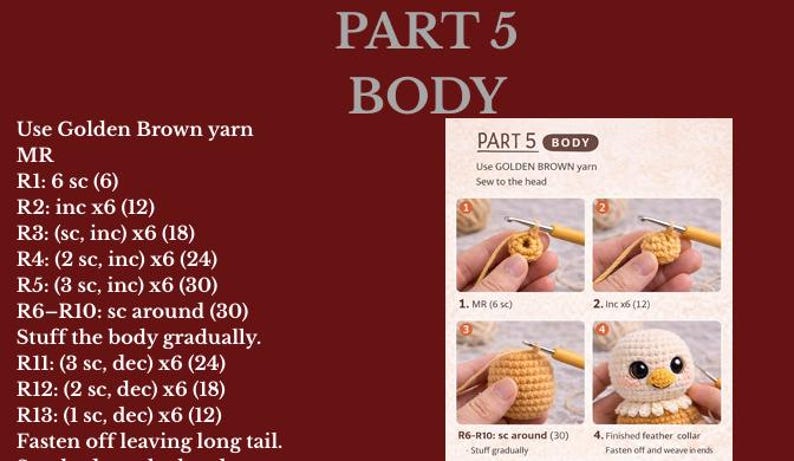 Griffin Pattern Amigurumi Baby Griffin Crochet Pattern, Photo Tutorial PDF, Fantasy Toy ...