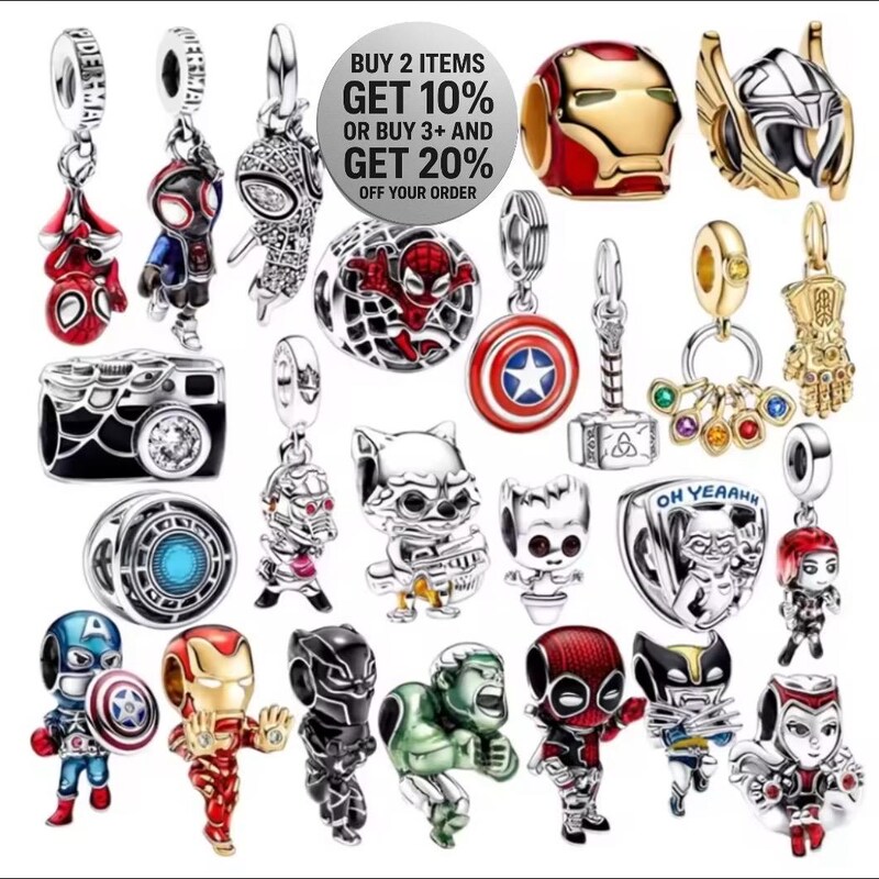Marvels Charms - Etsy