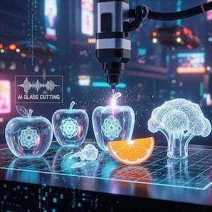 200+ AI Video Prompts – Glassy & Realistic Cutting Effects for Google VEO 3 | ASMR Cinematic Prompts | Digital Creator’s Pack
