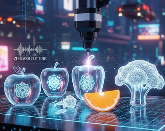 AI Video Prompts: Glassy Cutting Effects for Google VEO 3 (Digital Creator’s Pack)