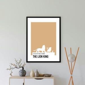 THE LION KING poster nursery, Disney Nursery, minimalist wall art, vintage Disney, Disney home decor, Disney, Pixar, Disney Poster