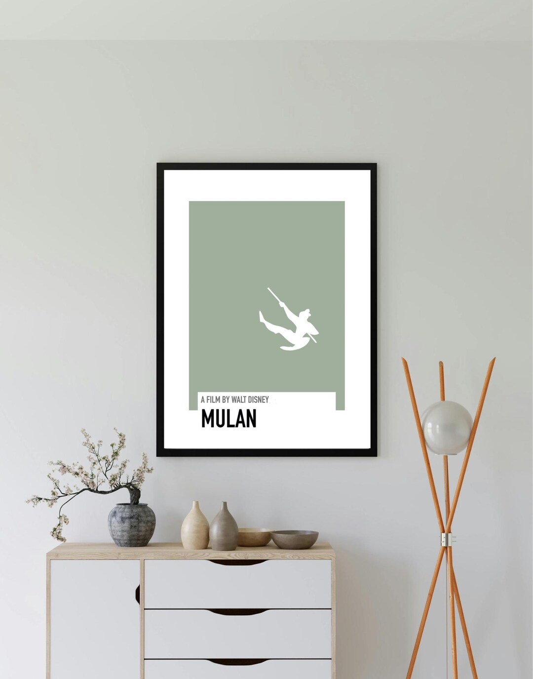 MULAN Poster Nursery, Disney Nursery, Minimalist Wall Art, Vintage ...
