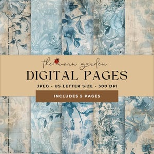 Digital paper, junk journal papers, scrapbook paper, vintage junk journal pages, printable digital journal pages, scrapbooking paper.