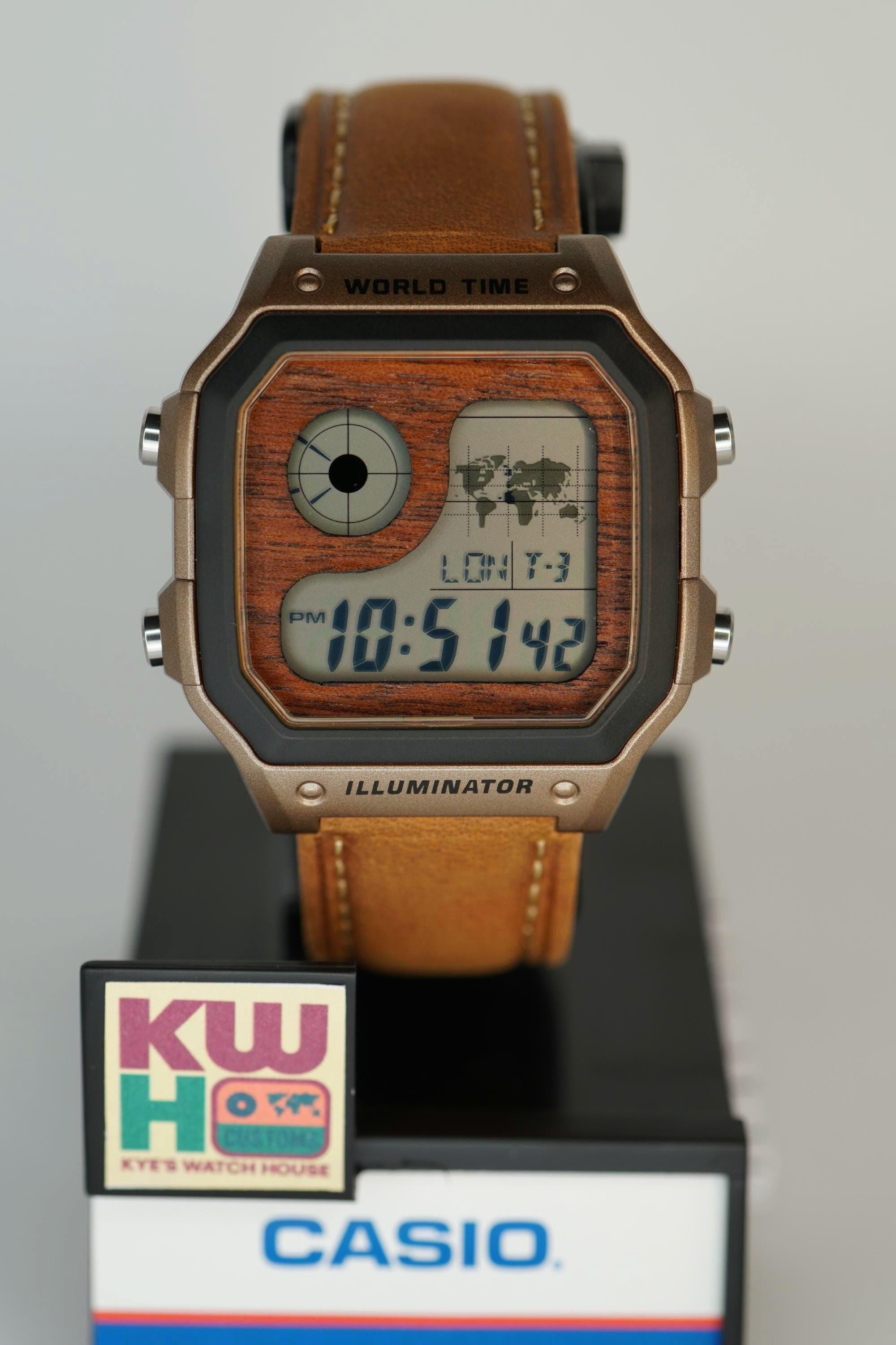CASIO AE-1200&WS-1700 合体　カスタム Tactical Desert Cruiser - AE-1200 Mod Modified Casio Royale Hydro