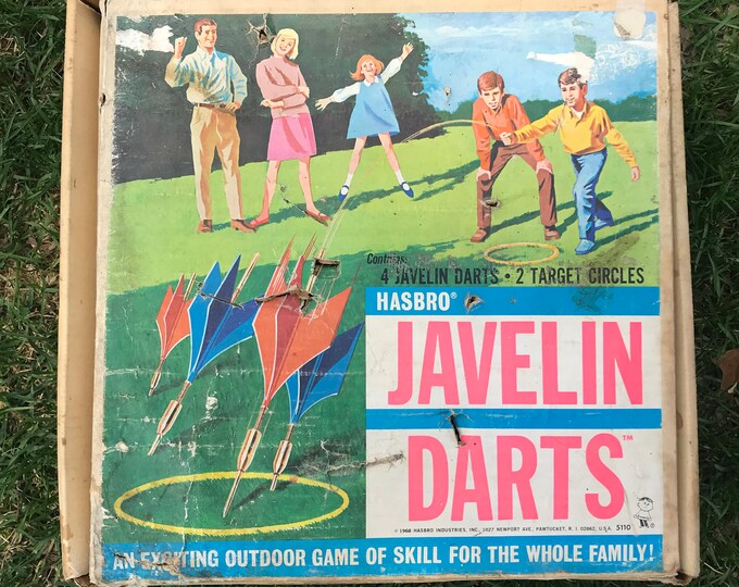 Vintage 1968 Hasbro Javelin Dart Outdoor Game/one Broke Etsy