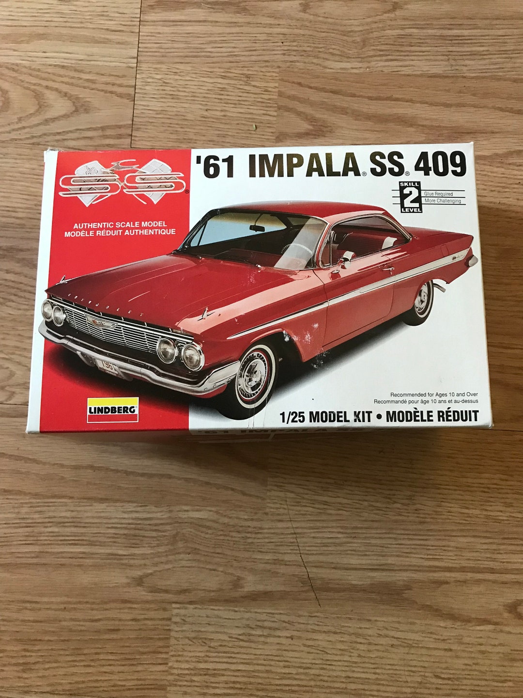 Vtg Revell Model Car Kit/ 1961 Chevy Impala SS 409/unbuilt Etsy