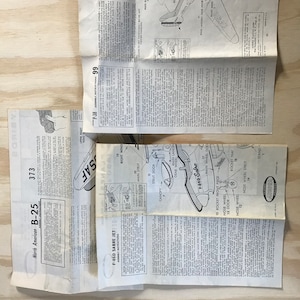 Vtg Aurora Military Planes Scale Model Airplanes Assembly Instruction Brochure /Lindbergh Line
