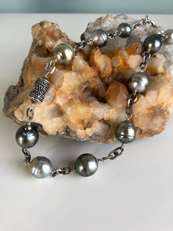 Marcasite and pearl best sale necklace