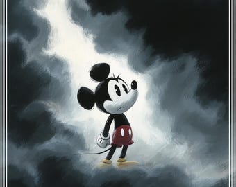 Micky Maus Giclée-Druck, Limitierte Auflage (Handsigniert und Nummeriert)