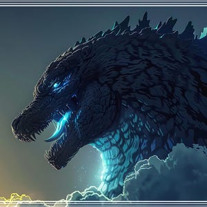 Limited Edition Godzilla Giclee Print: Signed & Numbered, Archival Paper
