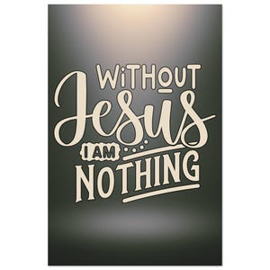 Faith-Based Poster Print: Christian Home Decor, Inspirational Wall Art