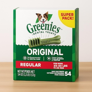 Greenies Regular Dental Dog Treats – Chicken Flavor | 54 Count | Oral Health