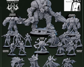 Mammoth Factory, Whirring Island  | TTRPG Minis | DnD Pathfinder Shadowdark | Warforged | Constructs | Construct Beholder | War Machine