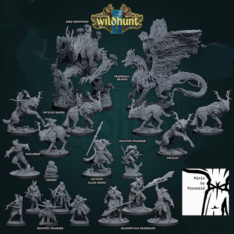 Mammoth Factory, Wild Hunt II | TTRPG Minis | Dnd Pathfinder Shadowdark ...