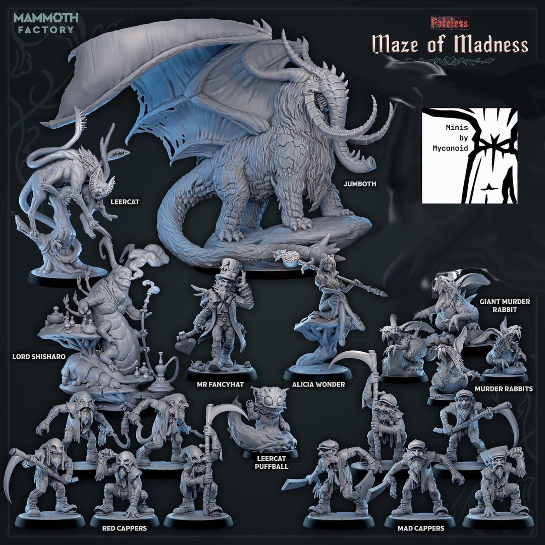 Mammoth Factory, Maze of Madness | TTRPG Minis | Dnd Pathfinder ...