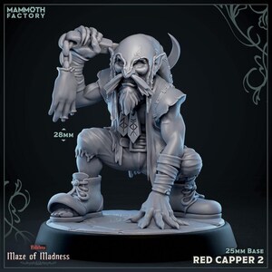 Mammoth Factory, Red Cappers (Redcap) | TTRPG Minis | DnD Pathfinder Shadowdark |