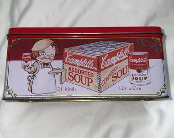 Campells Soup Vintage Collectibles Tin EMPTY  6.5x3x3"