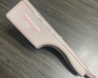 Vidal Sassoon Vintage Hair Crimper Model VS142 Pink Dusty Rose Textured Waves