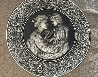 ヴィンテージ 1979年製 チルマーク ピューター製 マザーズデイプレート アルバート・ペティート 限定版